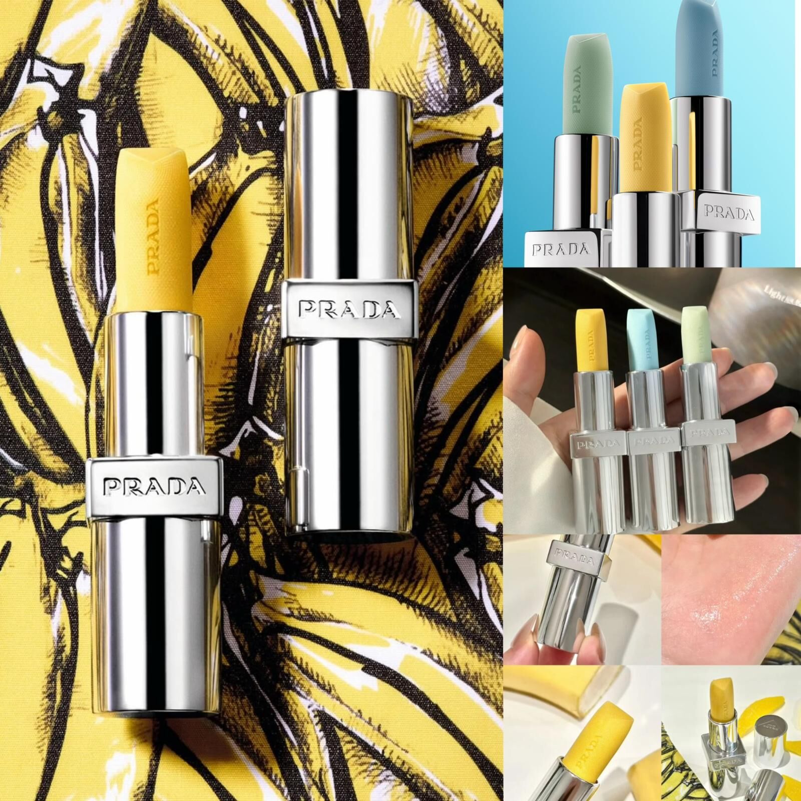 PRADA Beauty 潤唇膏系列 (黃、藍、綠)