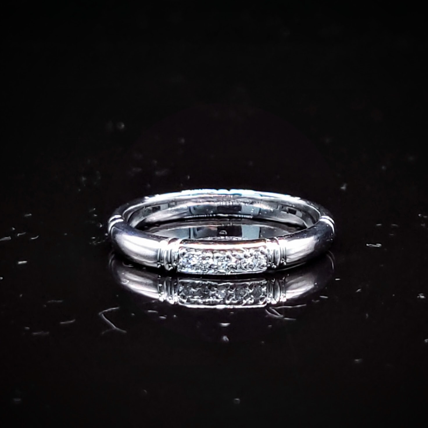 全新PT900鉑金4份鑽石戒指