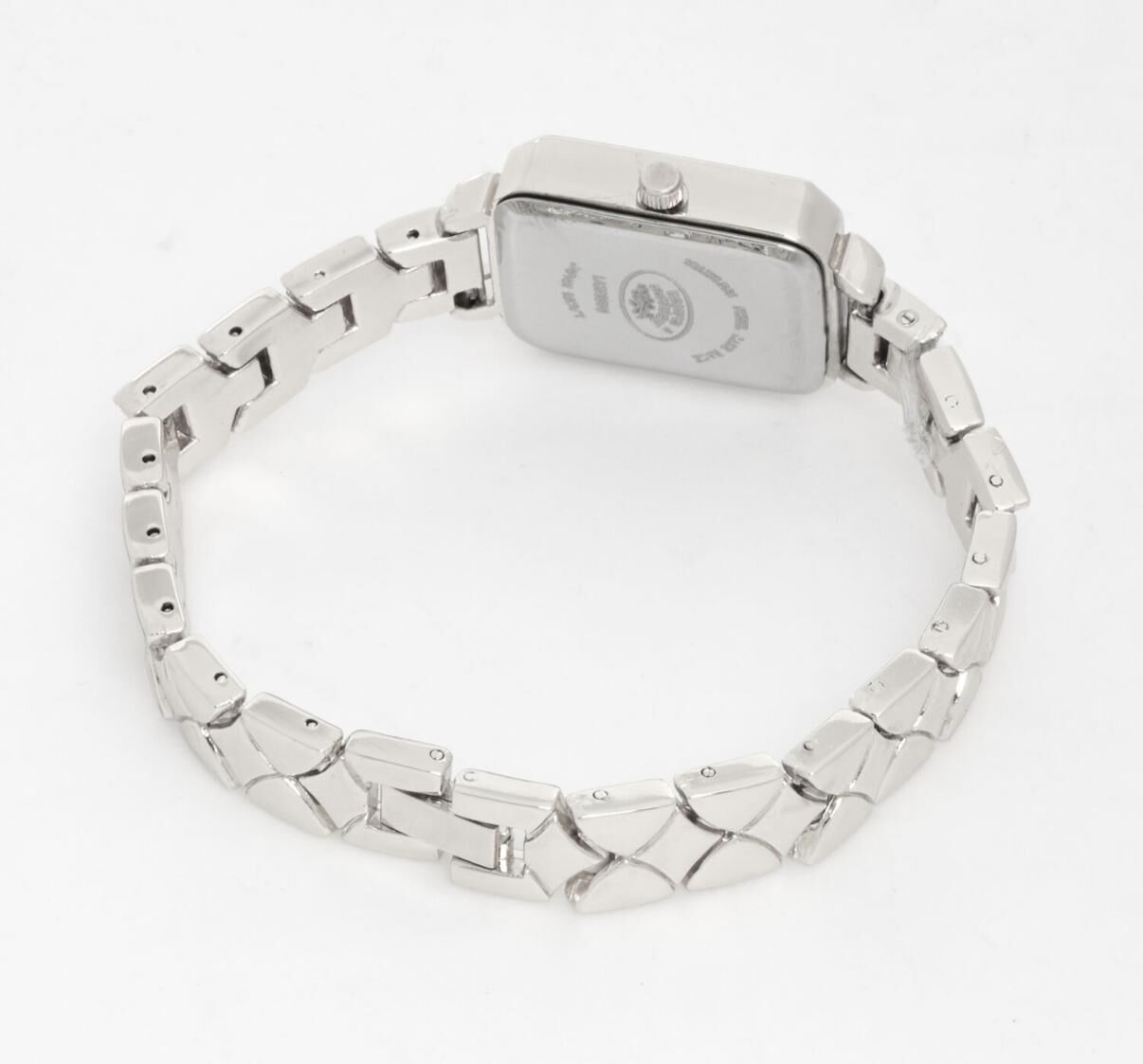 英國代購 (獨立訂單)-LAURA ASHLEY Silver Tone Link Square&nbsp;Watch