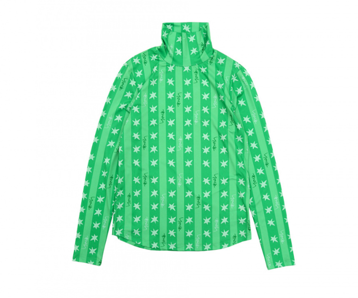 [K] YSW 터틀넥레이어드티셔츠 로고스트라이프, H3WTS03GRXX (KYW34)