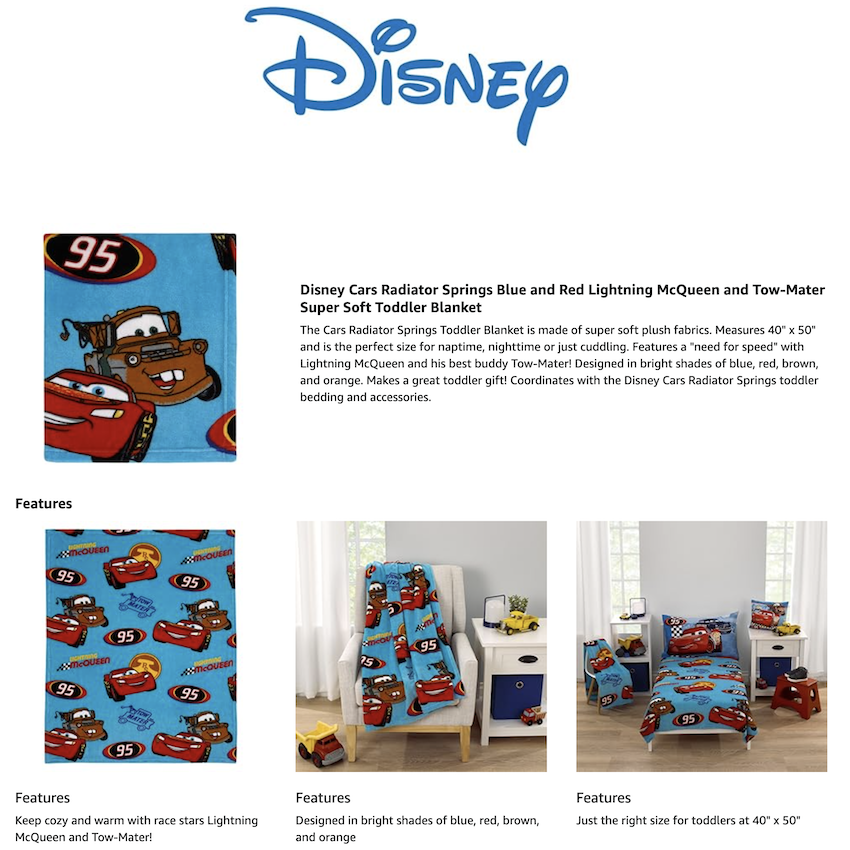 美國反斗車王超柔軟毛絨毯