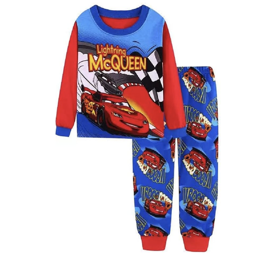 日本 Sunkids 反斗車王兒童長袖睡衣