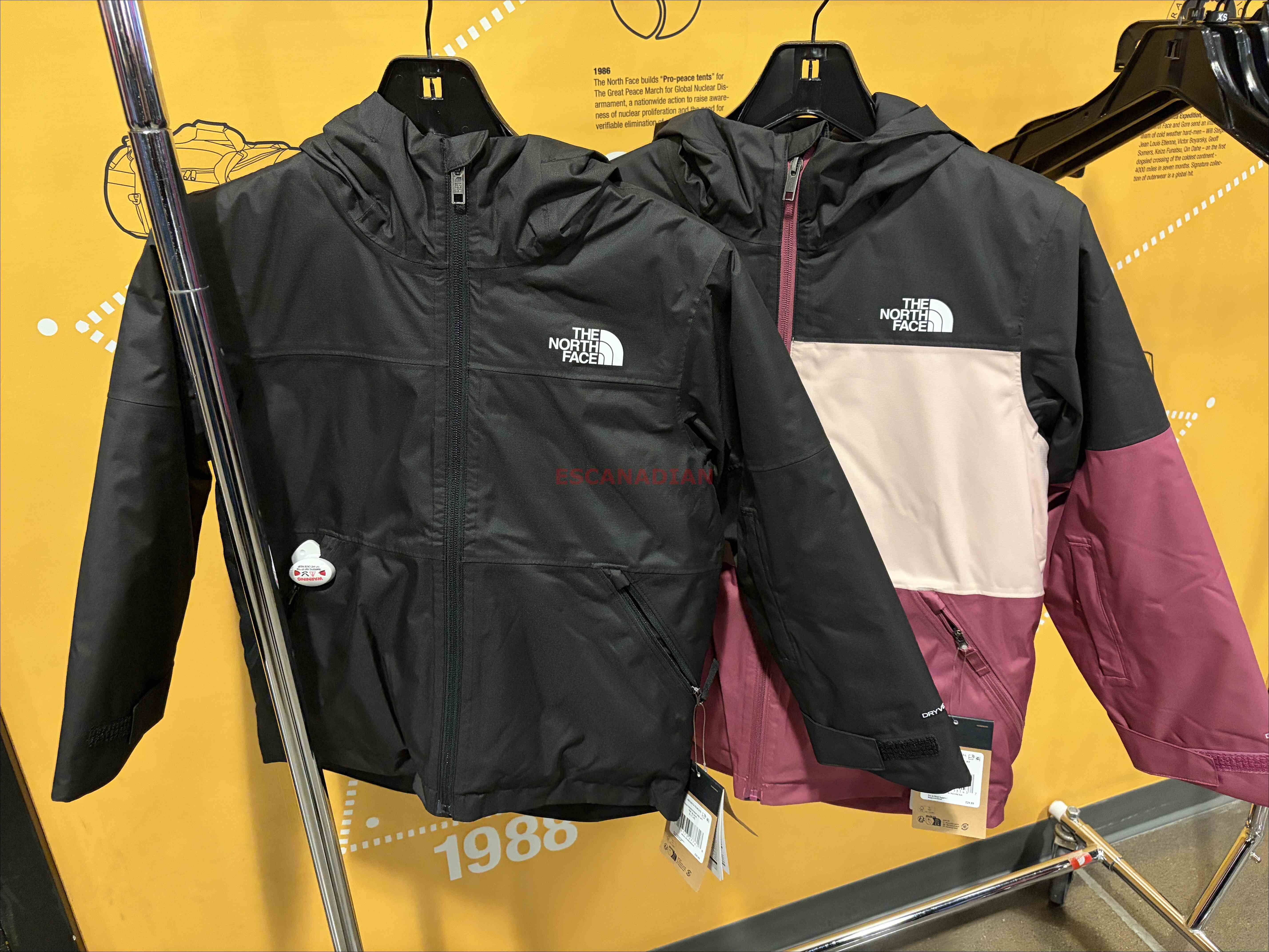 THE NORTH FACE 大童 厚發熱棉 防風 防水 多功能 滑雪外套 (可日常穿) (2色)