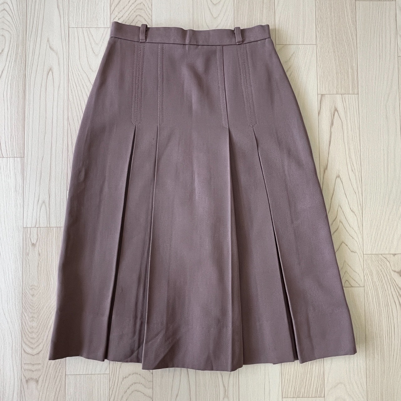 日本製灰紫色羊毛半裙