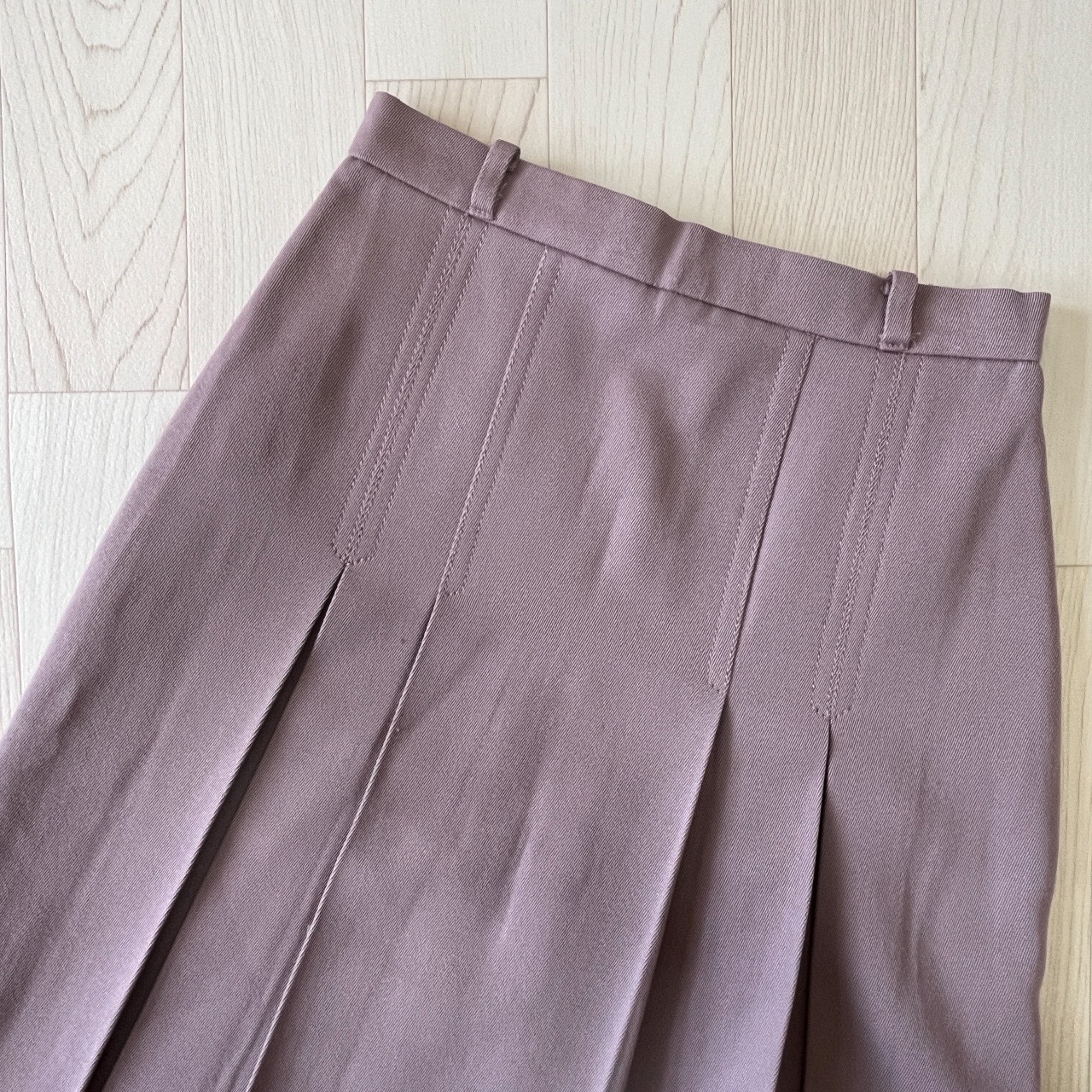 日本製灰紫色羊毛半裙