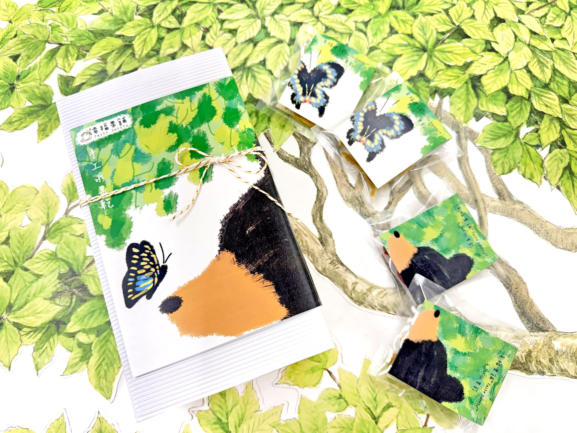 彩蝶熊春季水果乾小禮盒8入