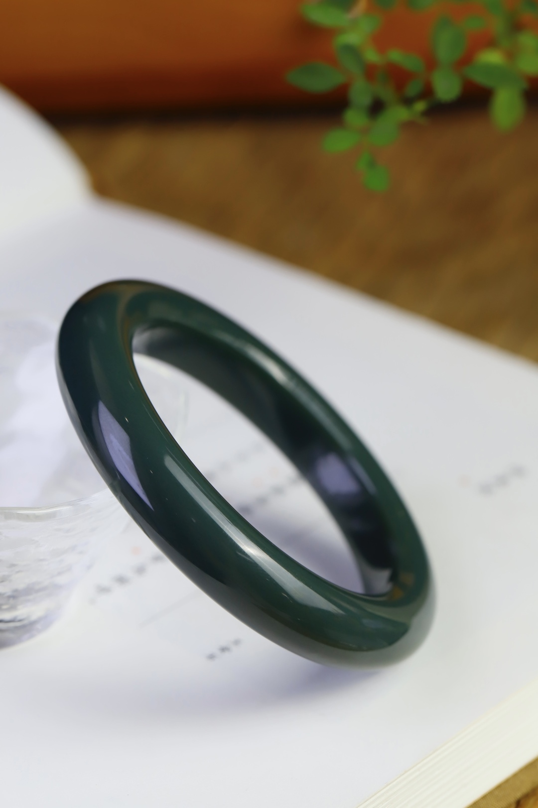 和田玉且末藍腕間柔情手鐲,天然和田玉軟玉