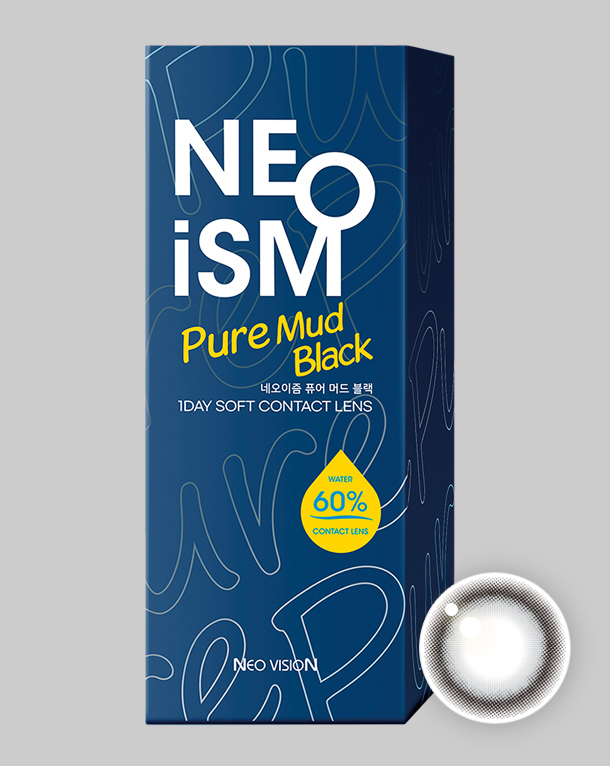 Neoism 1 Day Pure MUD BLACK 每日拋棄彩妝隱形眼鏡｜每盒50片