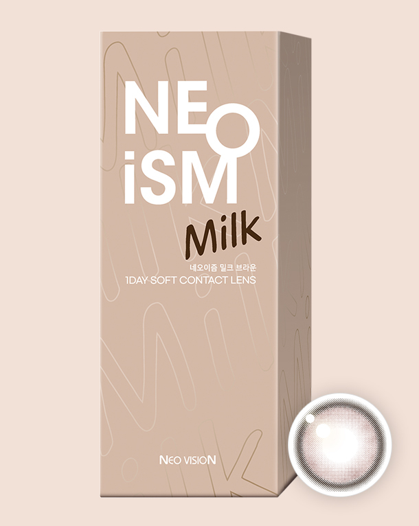 [日拋] Neoism 1 Day MILK BROWN 每日拋棄彩妝隱形眼鏡｜每盒50片