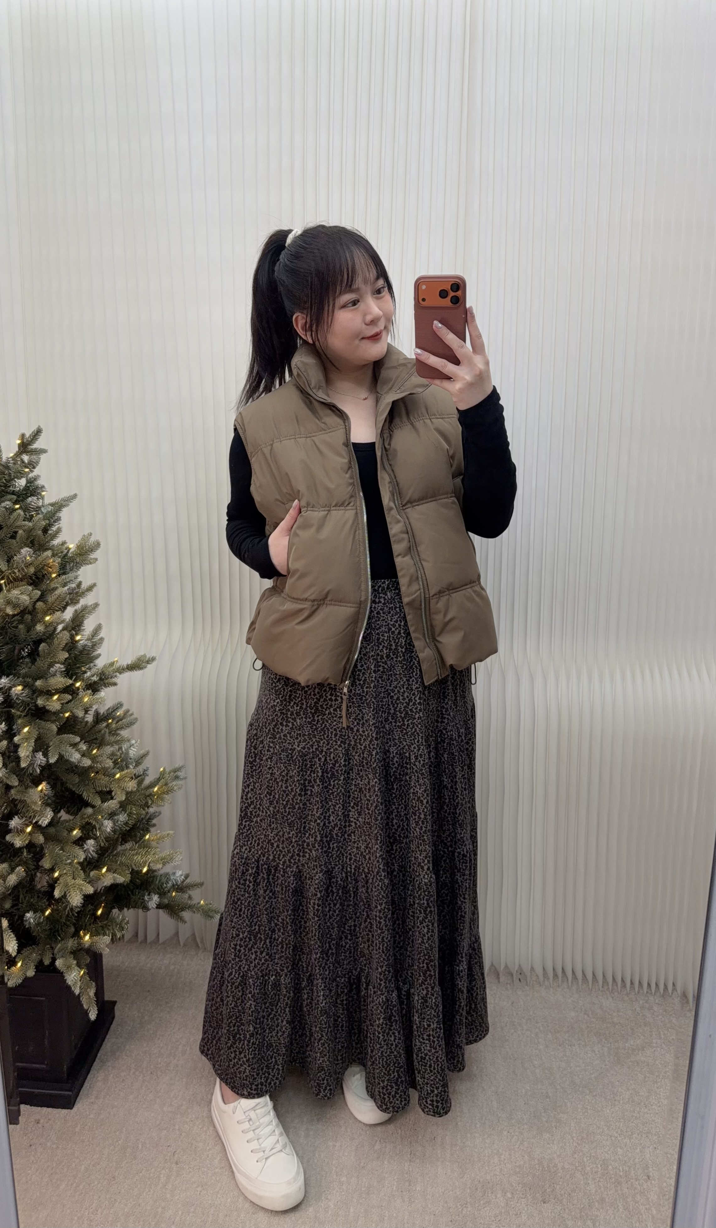 12.飄逸蛋糕豹紋裙