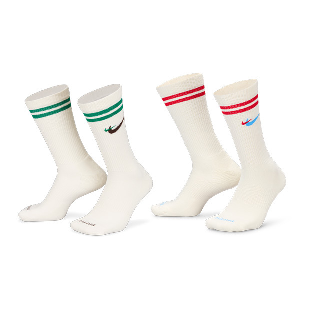 Nike Everyday Plus Cushioned 米白綠/米白紅 DQ9165-133/DQ9165-134