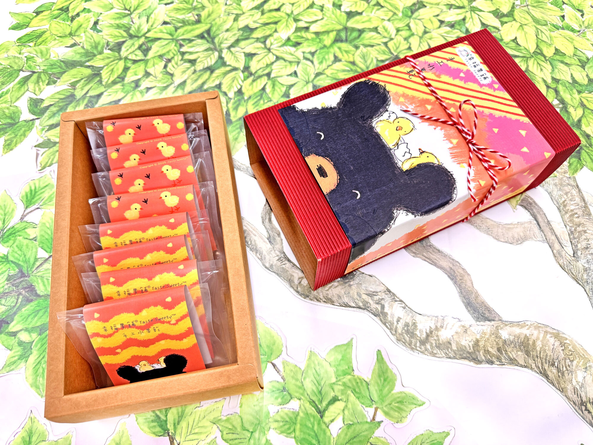 熊麻雞新春水果乾小禮盒8入