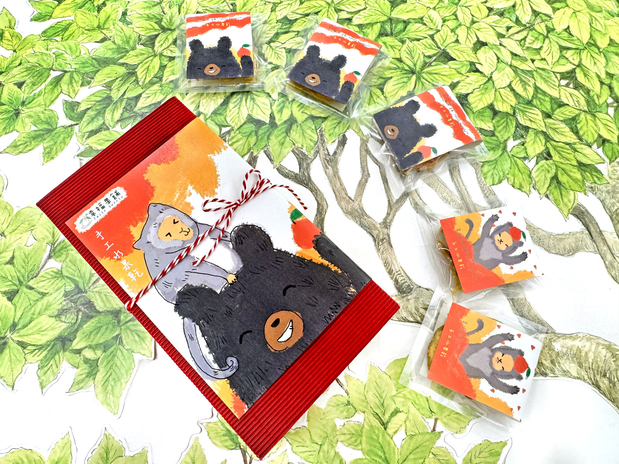 熊猴呷水果乾小禮盒8入