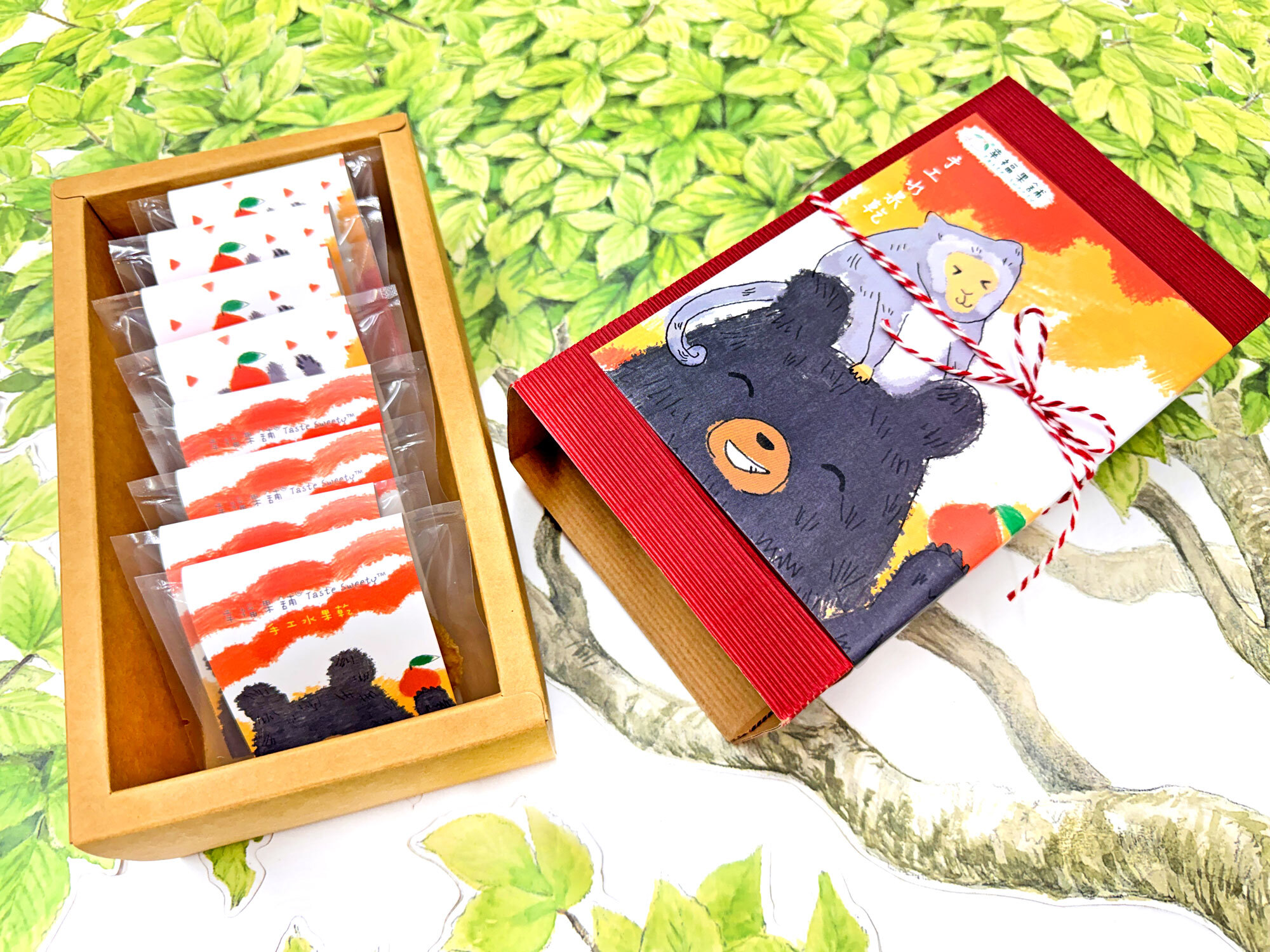 熊猴呷水果乾小禮盒8入