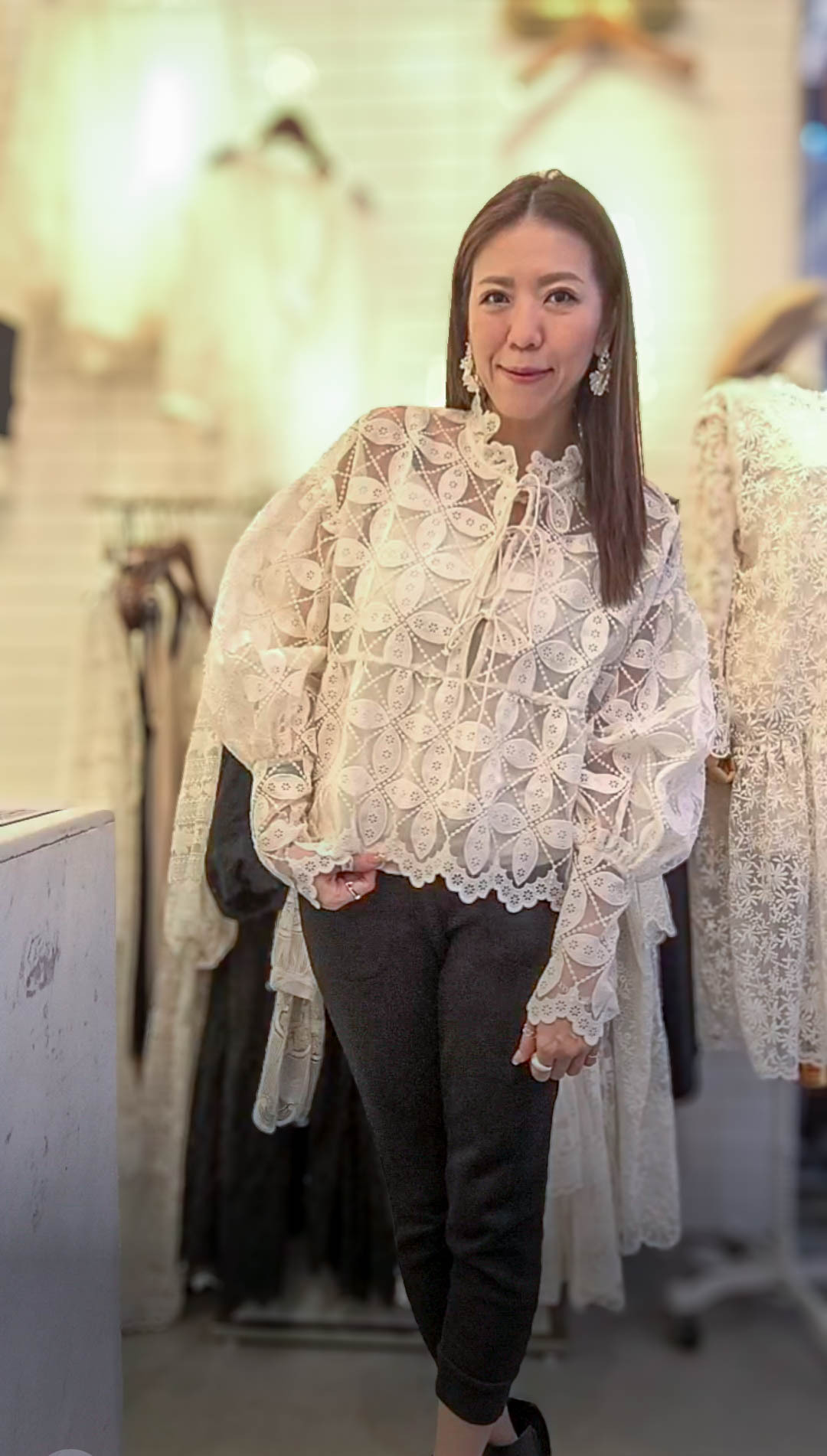 🎈K9509  ▶️大4葉子綁帶上衣 👉B:130cm L:54cm