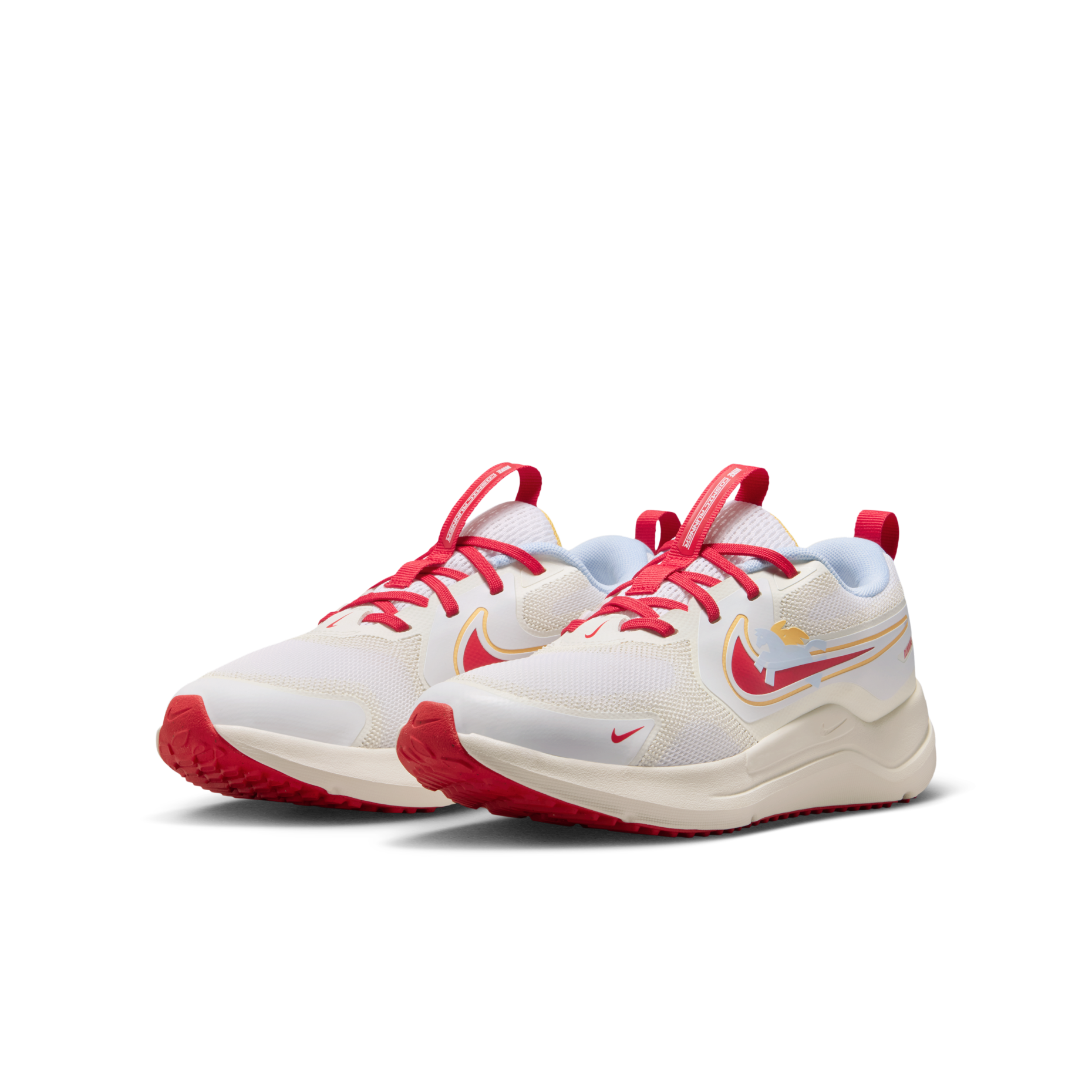 大童鞋 女生尺寸 NIKE COSMIC RUNNER GS 米紅 馬年 新年 緩震 跑步 運動鞋【IQ1140-161】CNY