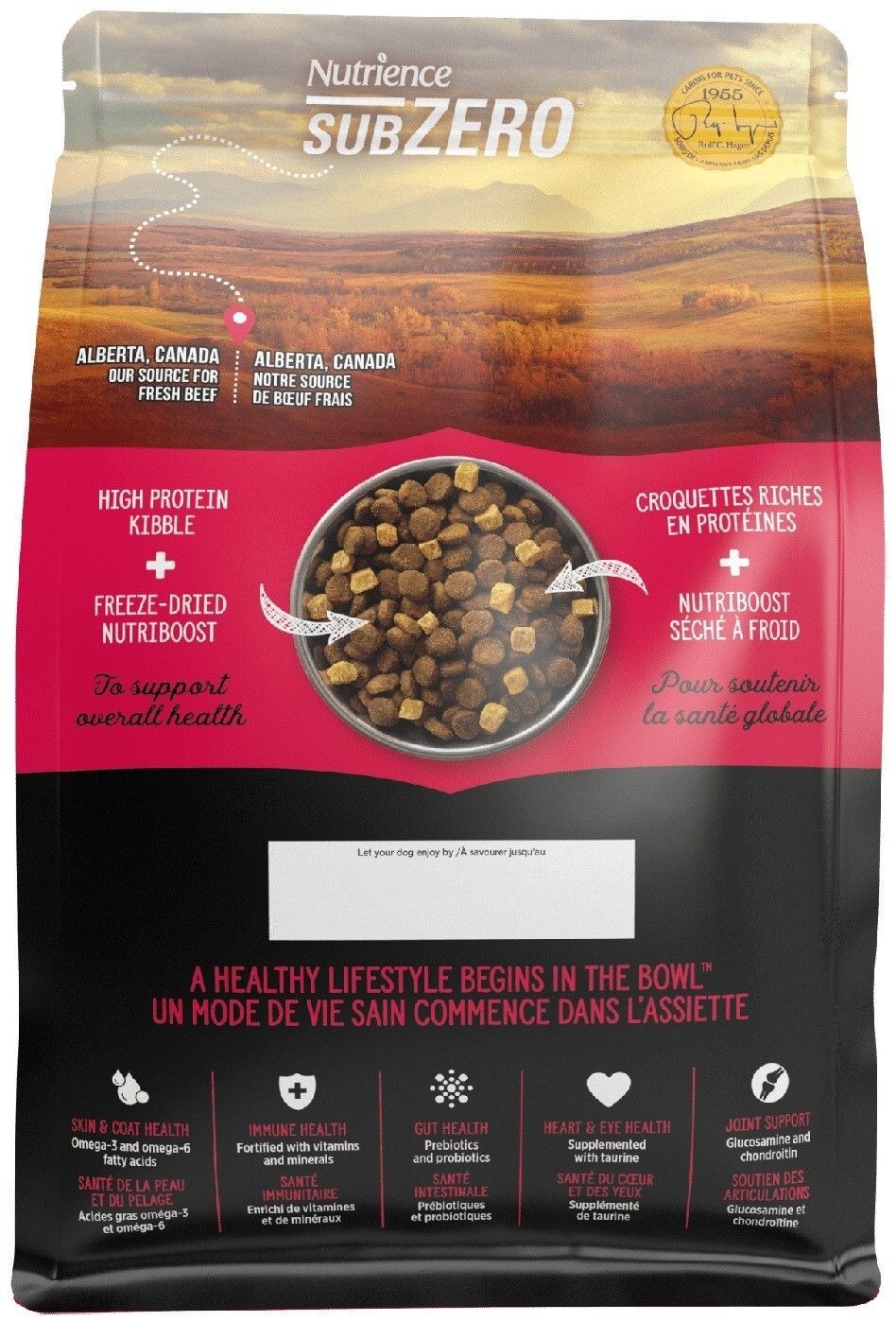 Nutrience SubZero 凍乾鮮牛肝無穀物全犬配方 (紅肉、海魚配方) 1.8kg / 10kg