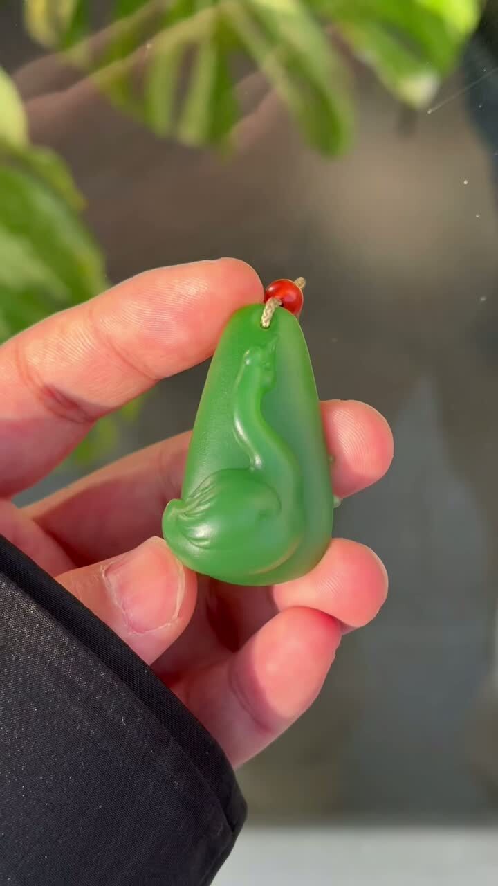 127725 和田玉陽綠大鵝