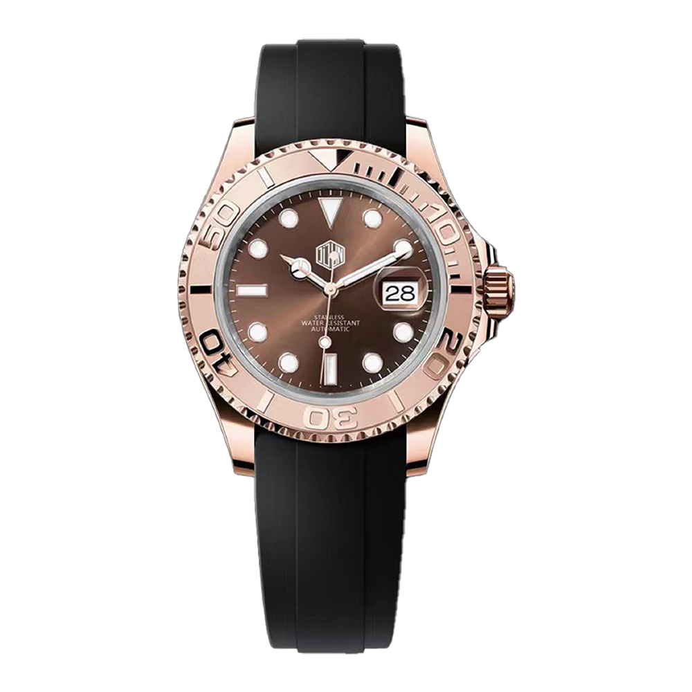 【DIDUN 迪頓】遊艇款 日本8215機芯 矽膠 夜光機械錶DDN- 020-