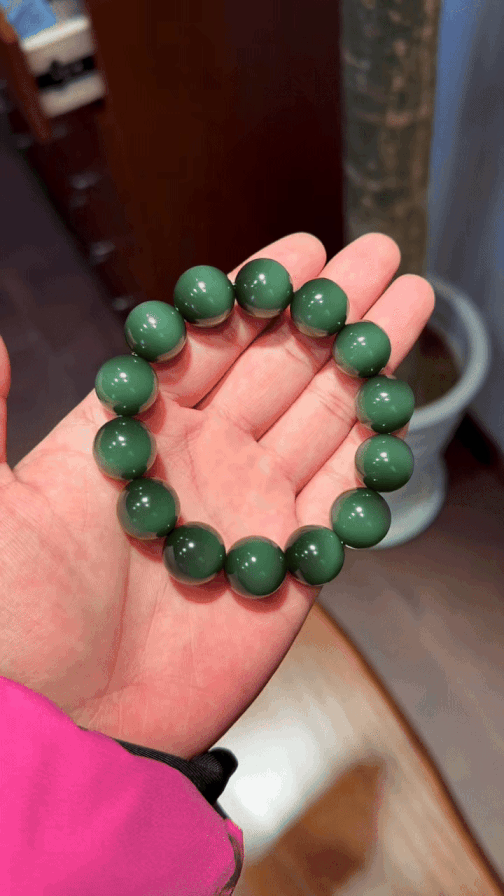 127726 和田玉貓眼手串 (16mm直徑)