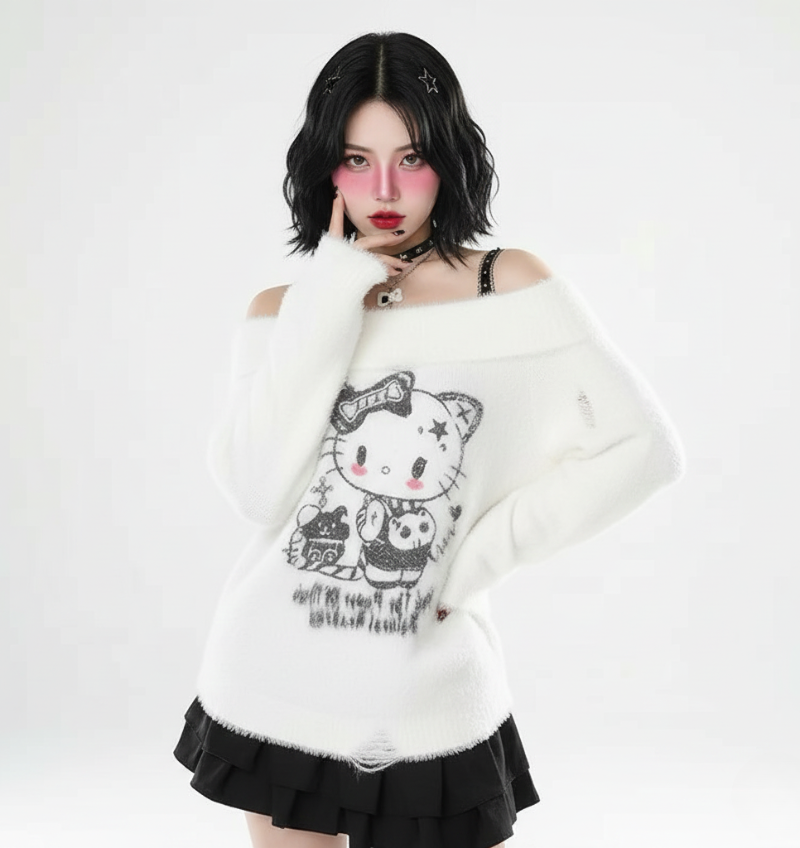 KT翻領水貂毛洋