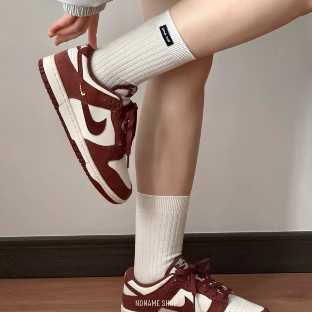 NIKE DUNK "Red Sepia" 磚紅 金屬 小勾 麂皮 復古鞋 (女款)