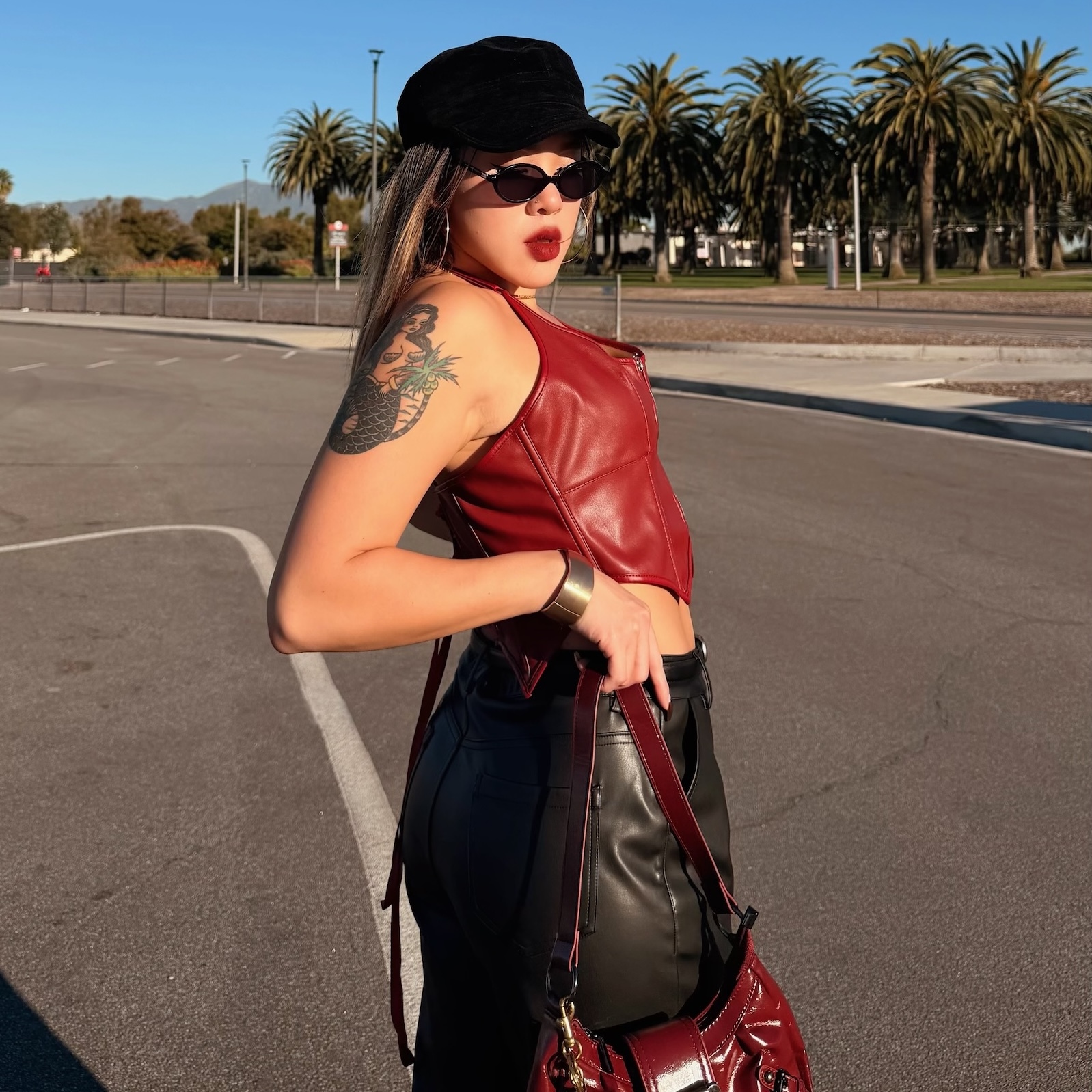 麂皮絨面復古軍帽(2色)