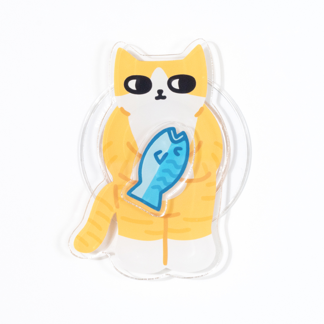 Sammyo store 磁吸手機支架 / 愛吃魚橘虎斑貓