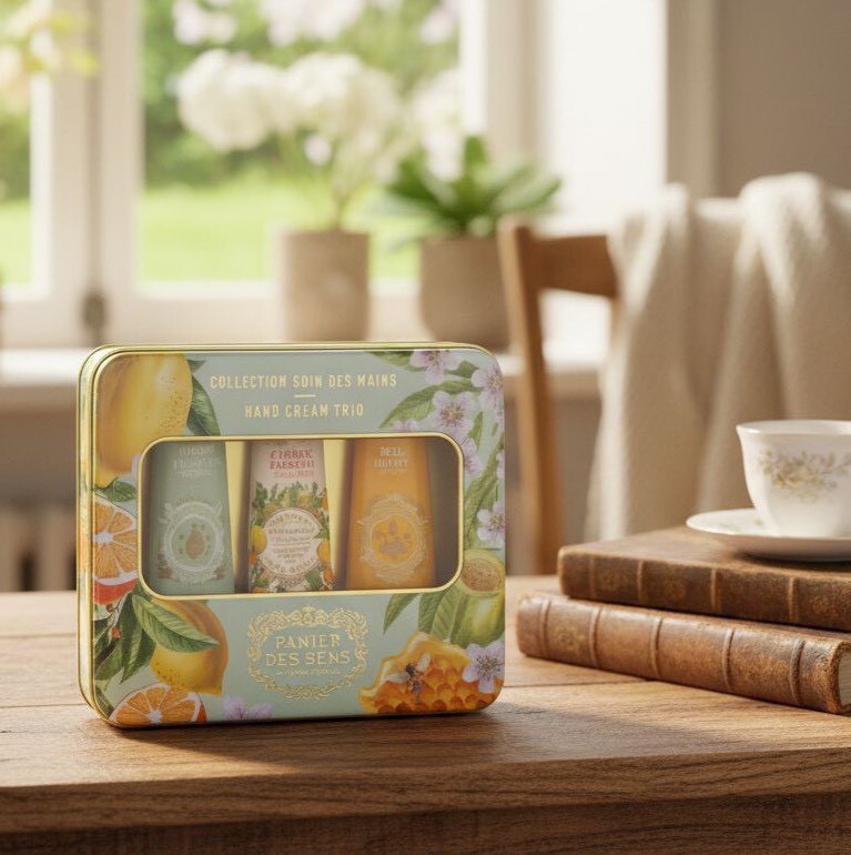 (預購商品) 法國🇫🇷Panier Des Sens潘堤香頌-鐵盒護手霜禮盒系列30mlx3