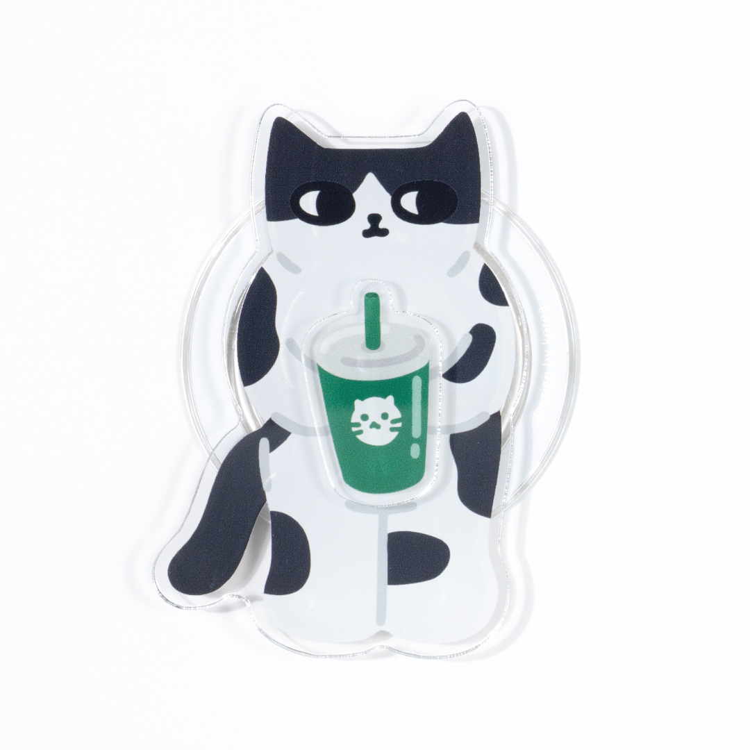 Sammyo store 磁吸手機支架 / 咖啡乳牛貓