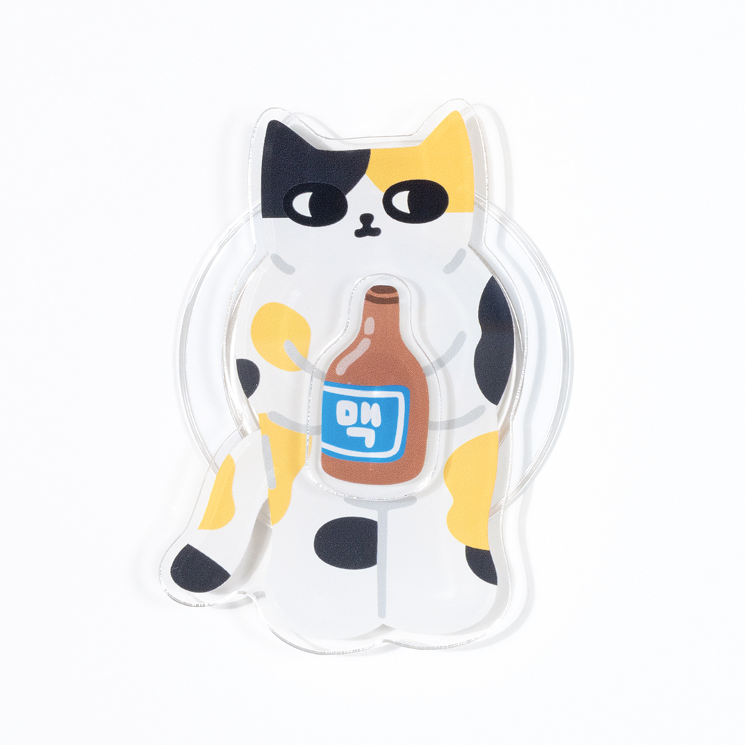 Sammyo store 磁吸手機支架 / 啤酒三花貓