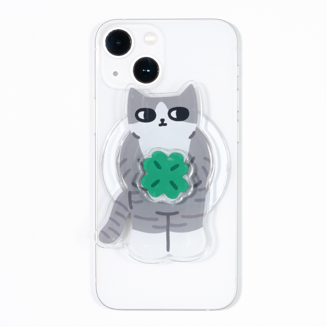 Sammyo store 磁吸手機支架 / 幸運鯖魚貓