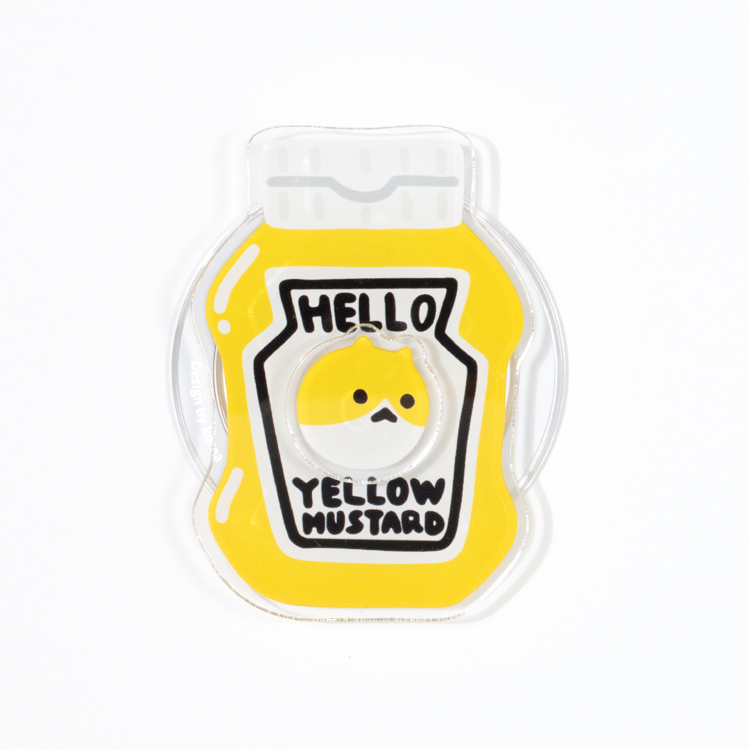 Sammyo store 磁吸手機支架 / 黃芥末醬貓咪