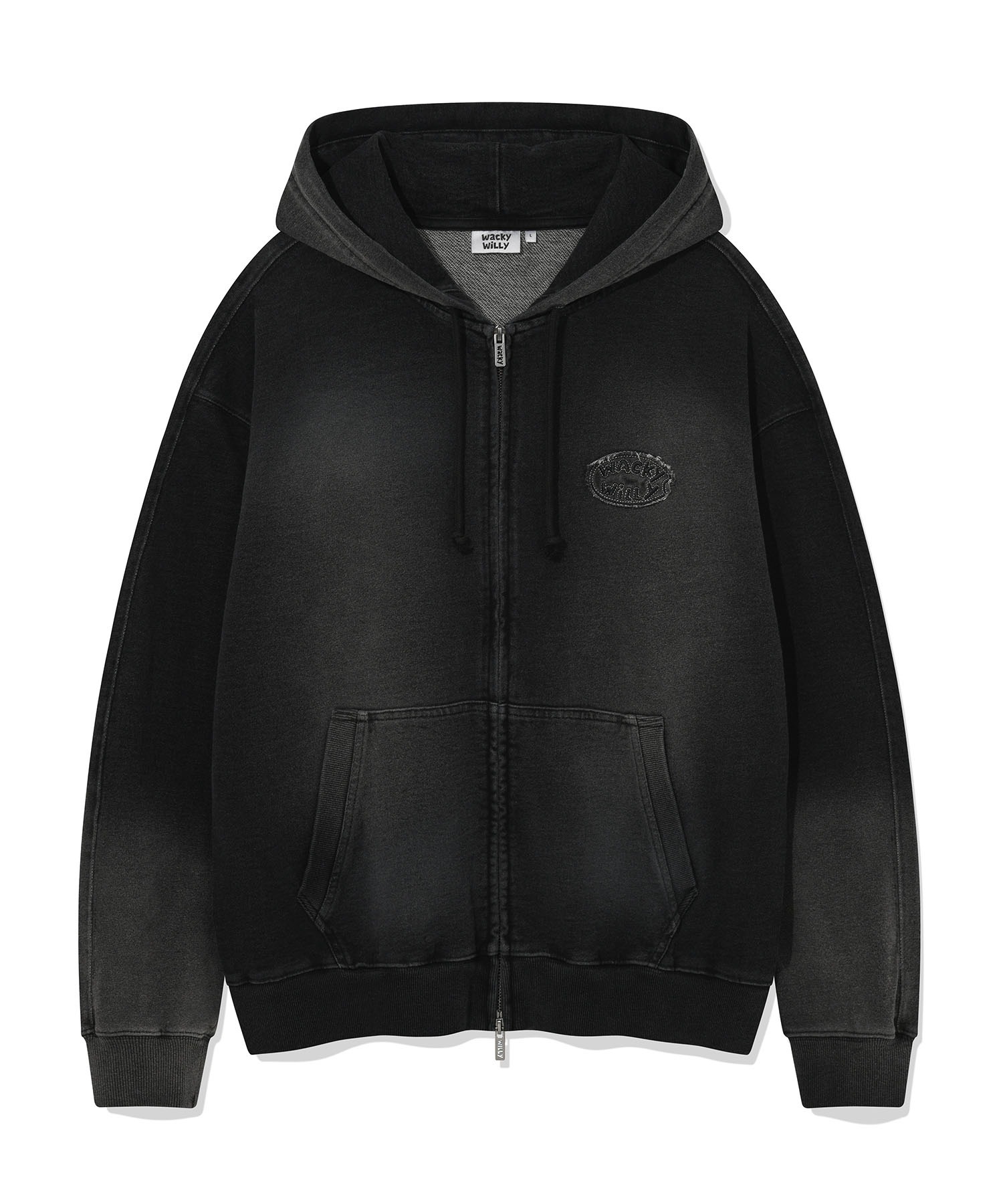 WACKY WILLY Denim Like Hood Zip-Up