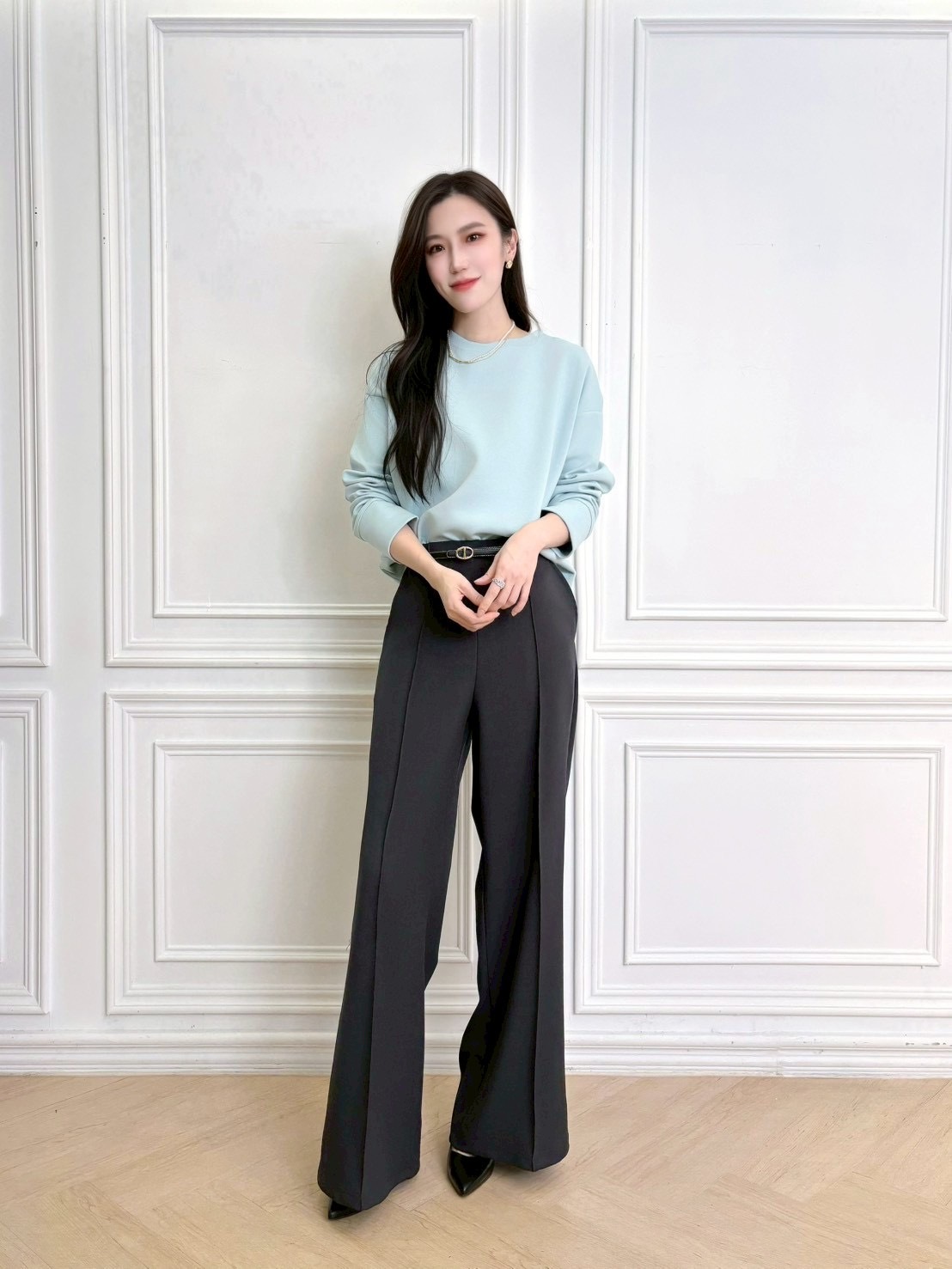 ( JS )韓國棉好質料T - 海鹽藍