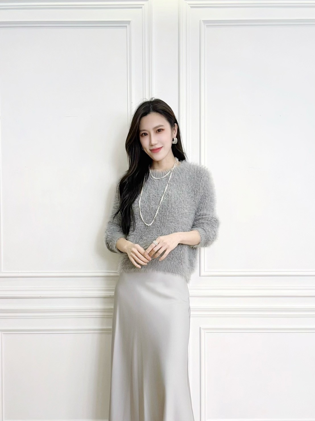 秋冬戀歌!細閃亮片毛流感毛衣