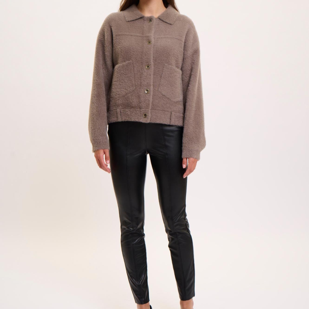 1RN1220-012 RINO & PELLE Bubbly Jacket Taupe #Bubbly.700NOOS (C-EU-E)