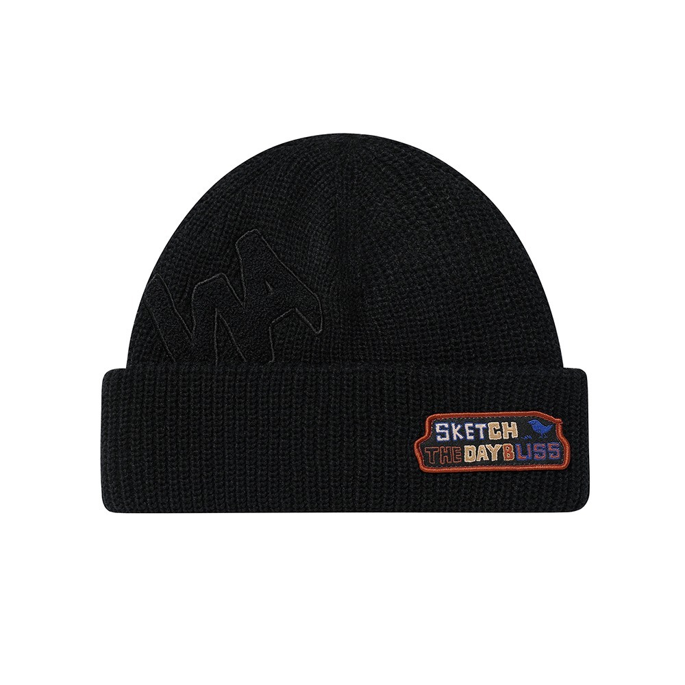 WACKY WILLY WA Boucle Patch Beanie