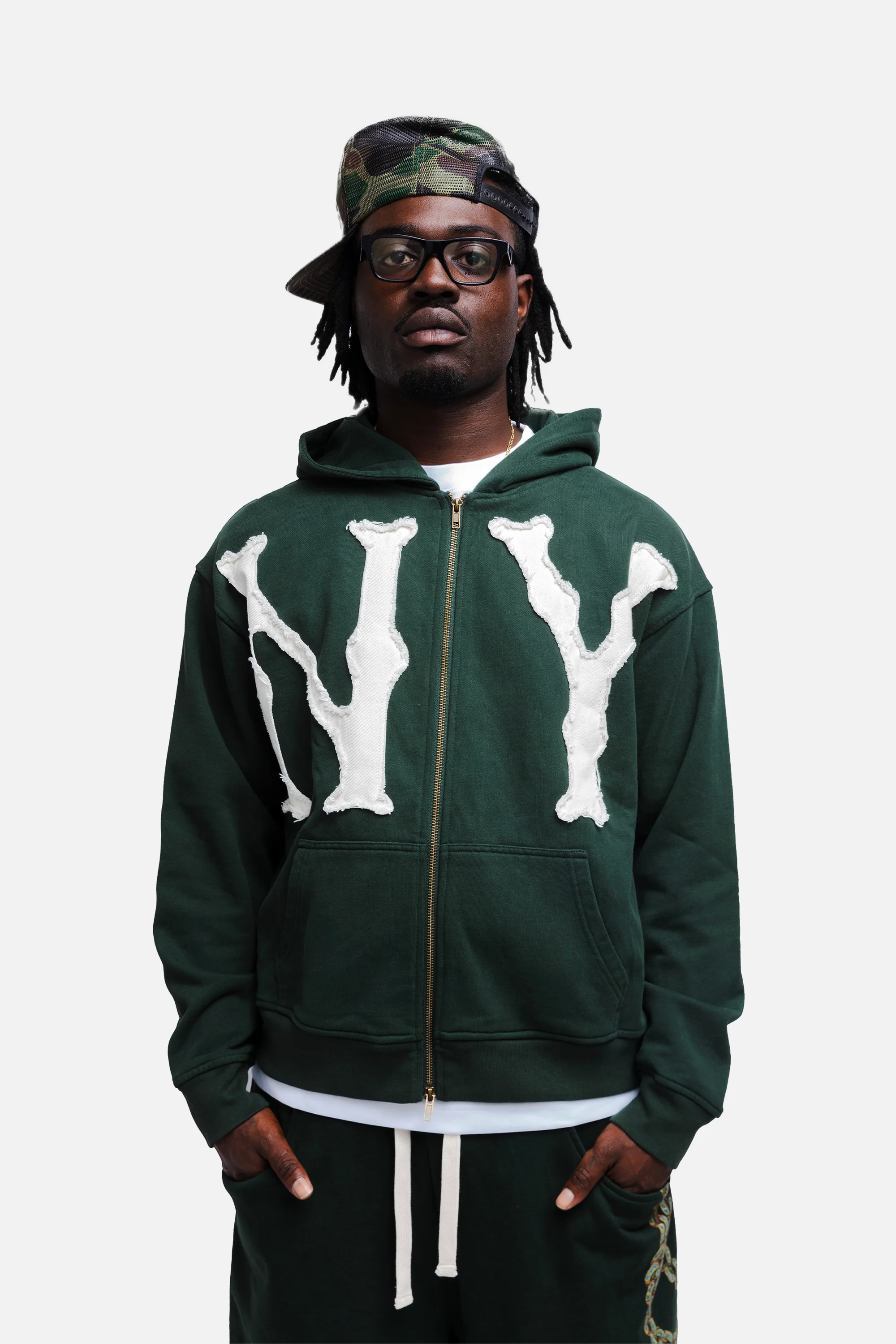 トップス Casa de Lipa GREEN NY HOODIE FOREST GREEN NY HOODIE – casa de lipa