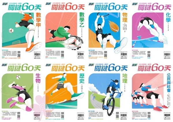 高中「翰林出版」_贏戰_分科測驗關鍵60天_數學甲/數學乙/物理/化學/生物/歷史/地理/公民_適用115分科