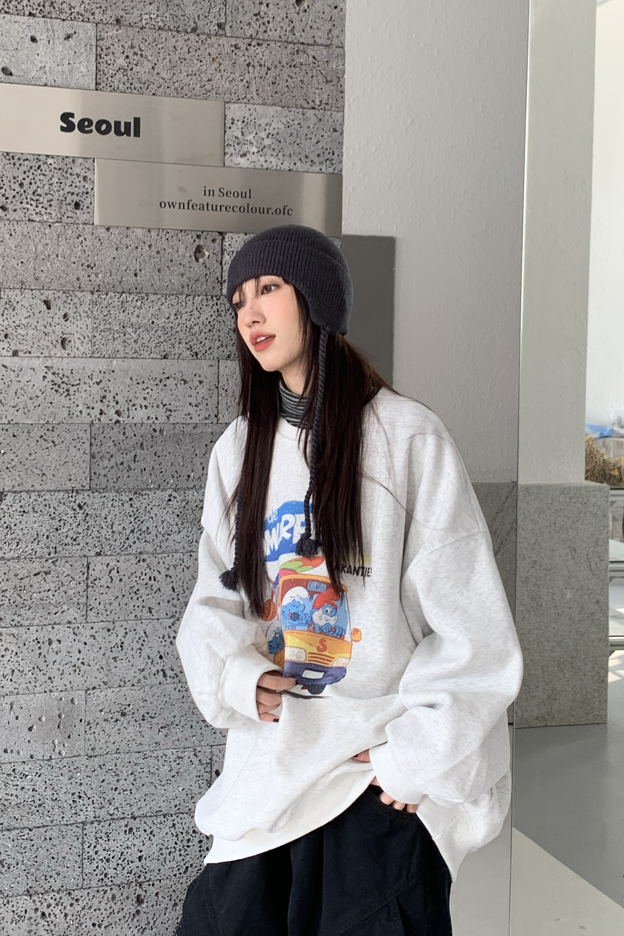 Last Month｜藍色小精靈出遊衛衣 3色