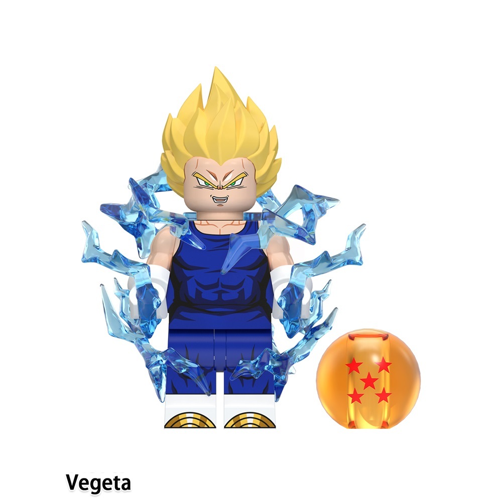 Dragon Ball Vegeta Custom Minifigures Minifigs Fit Lego WM6182 WM2711