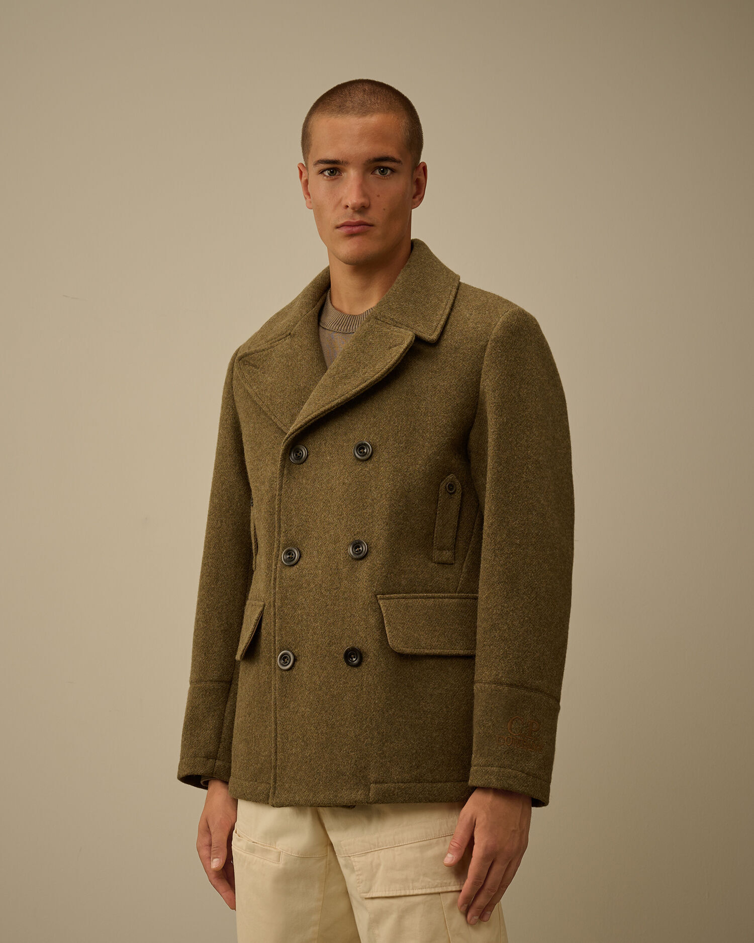 【代購】C.P. Company Duffel Pea Coat 羊毛混紡短大衣 – 經典海軍風・冬季質感首選