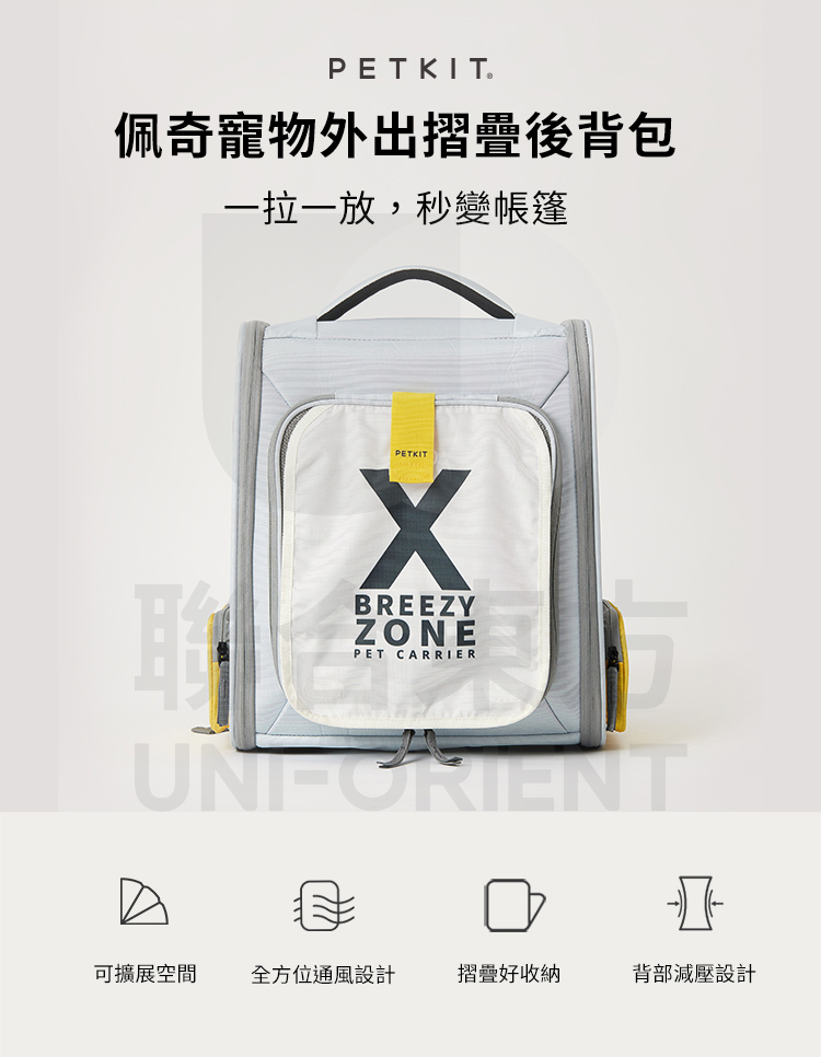 PETKIT 佩奇｜寵物外出摺疊後背包