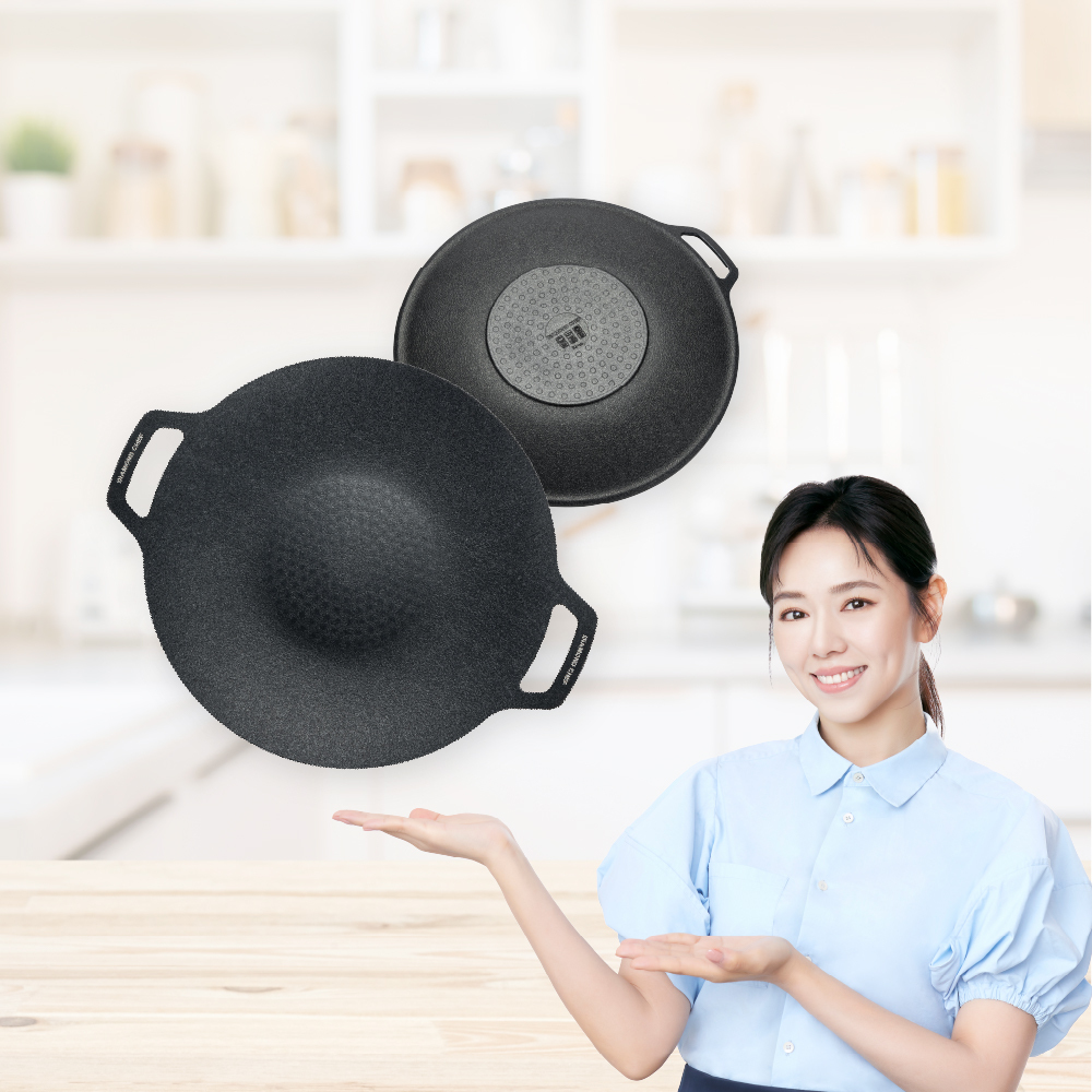 黑金石墨烯韓式烤盤32cm (IH爐可用)