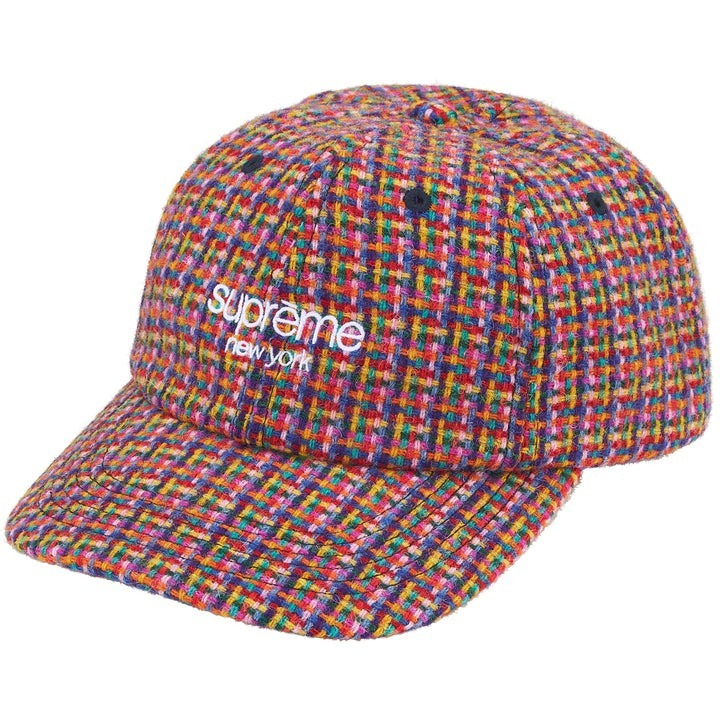預購┃Supreme 25FW Harris Tweed 6-Panel 六分割帽 紅色