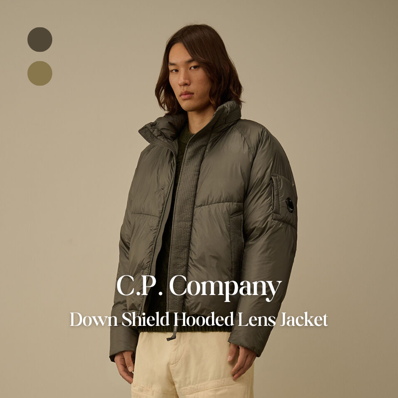 【代購】C.P. Company Down Shield Hooded Lens Jacket 高機能連帽羽絨外套 – 輕量保暖・城市防護