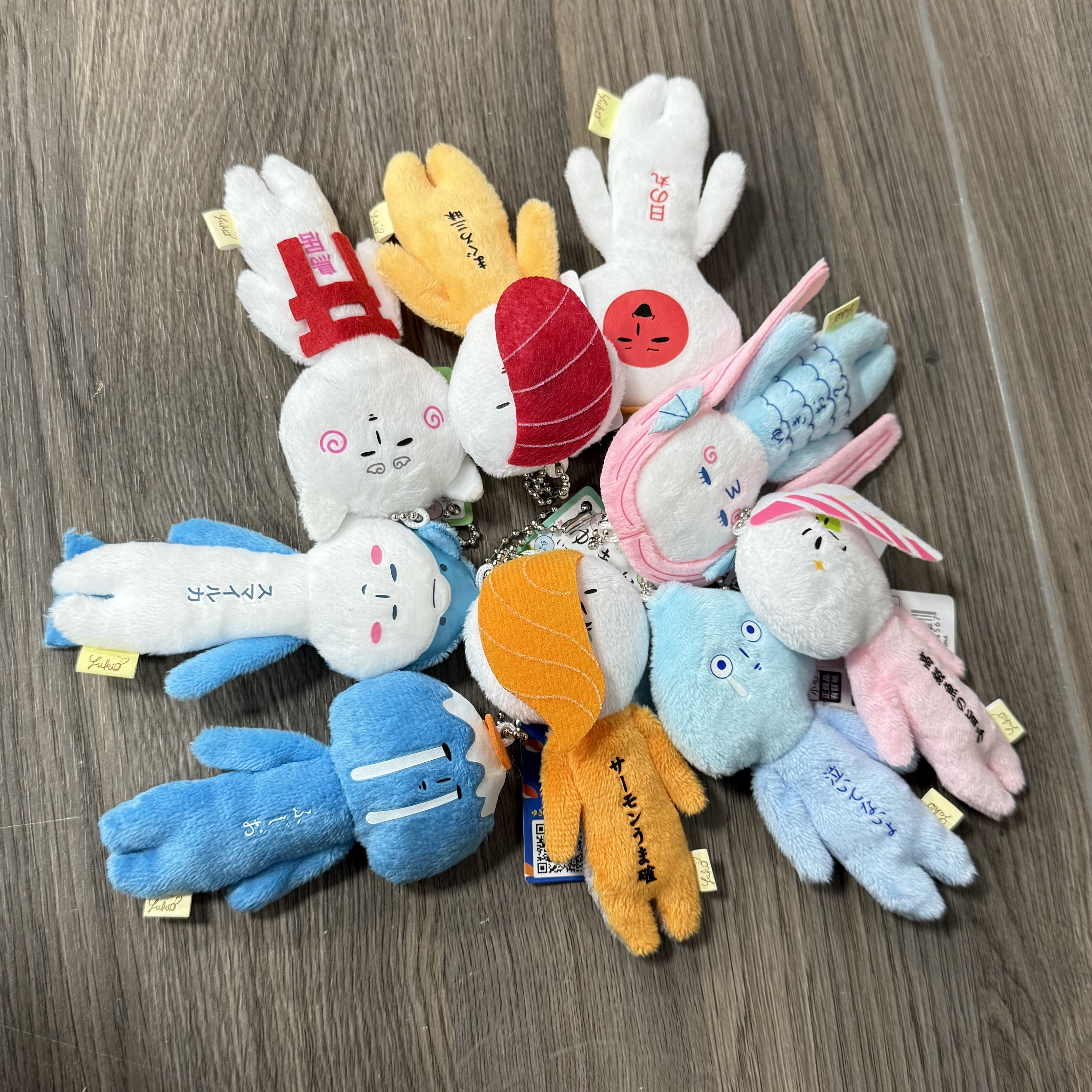 -（C015)-YUKIO 娃娃 醜萌 區域限定 吉祥物 日本 壽司 吊飾