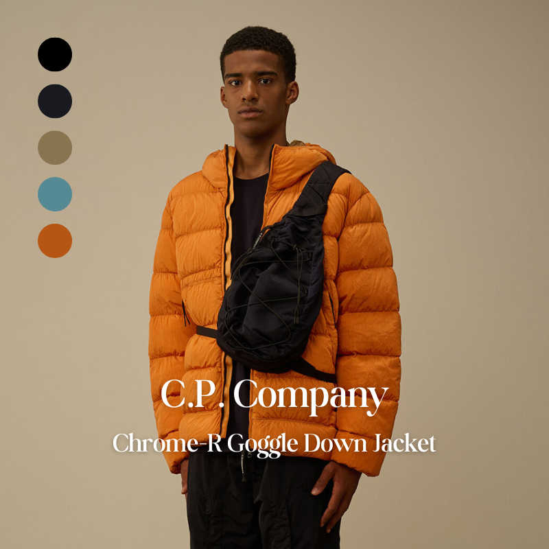 【代購】C.P. Company Chrome-R Goggle Down Jacket 鏡片連帽羽絨外套 – 高防護・輕量暖感