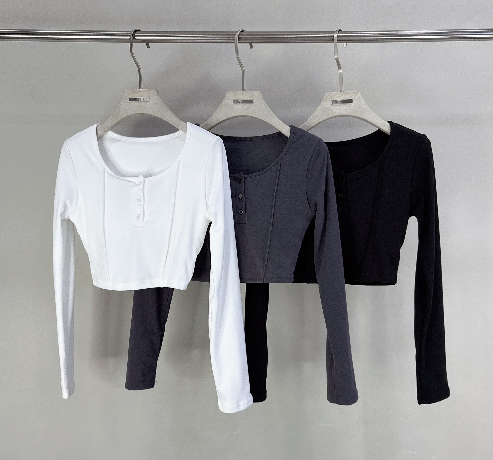 開釦壓線罩杯磨毛棉質衣